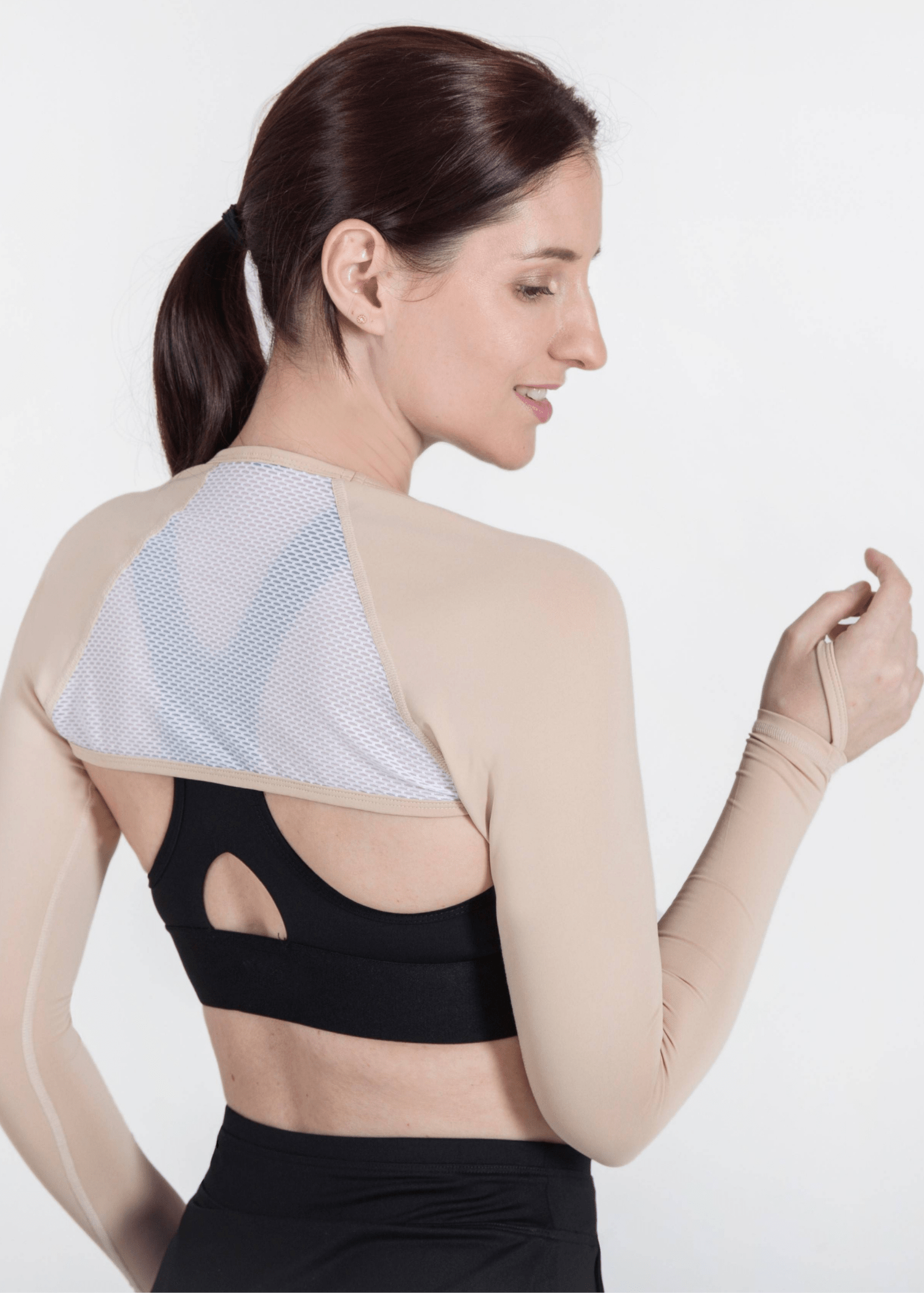 StellarGolf UV-Protect Cool Back Shawl Sleeves With Thumb Loops (for women)